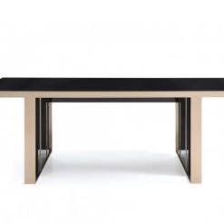 VIG Dining Room Nova Domus Cartier Modern Black & Rosegold Dining Table