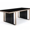 VIG Dining Room Nova Domus Cartier Modern Black & Rosegold Dining Table