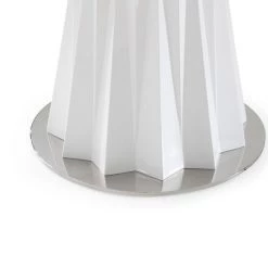 VIG Dining Room Modrest Cabaret Modern White Round Dining Table