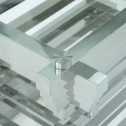 VIG Dining Room Modrest Crawford Modern Rectangular Glass Dining Table