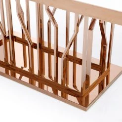 VIG Modrest Marston Modern White Marble & Rosegold Dining Table Dining Room