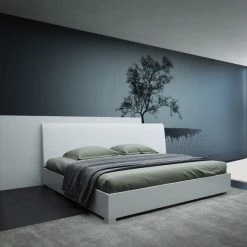 VIG Modrest Monza Italian Modern White Bed Beds & Headboards