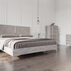 VIG Beds & Headboards Nova Domus Alexa Italian Modern Grey Bedroom Set