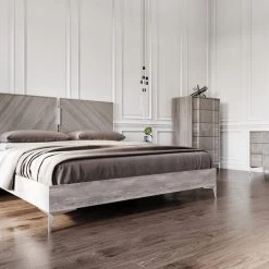 VIG Beds & Headboards Nova Domus Alexa Italian Modern Grey Bed