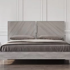 VIG Beds & Headboards Nova Domus Alexa Italian Modern Grey Bedroom Set