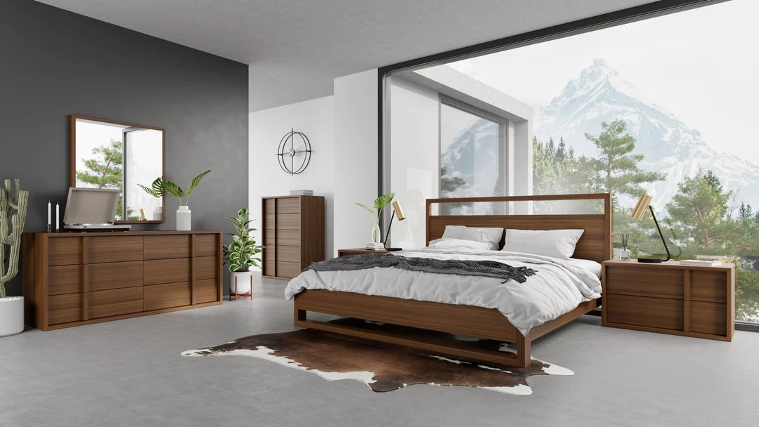 VIG Nova Domus Berlin - Modern Walnut Bed