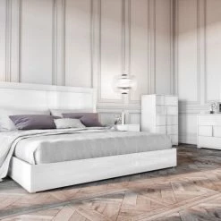 VIG Modrest Nicla Italian Modern White Bed