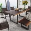 VIG Modrest Taylor Modern Live Edge Wood Dining Table Dining Room