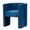 VIG Living Room Modrest Tirta Modern Blue Accent Chair By Hollywood Glam