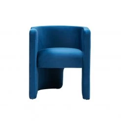 VIG Living Room Modrest Tirta Modern Blue Accent Chair By Hollywood Glam