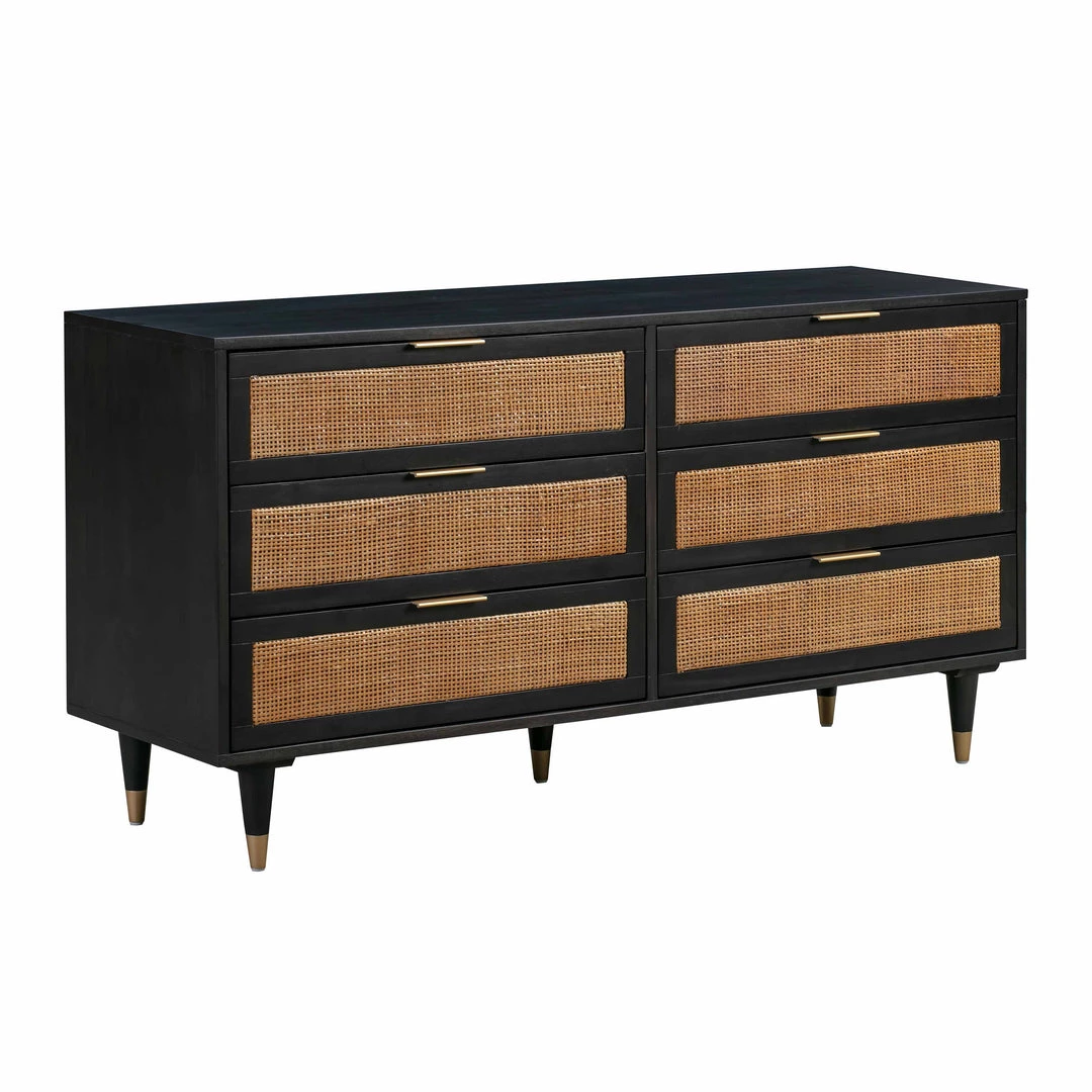 TOV Bedroom Sierra Noir 6 Drawer Dresser