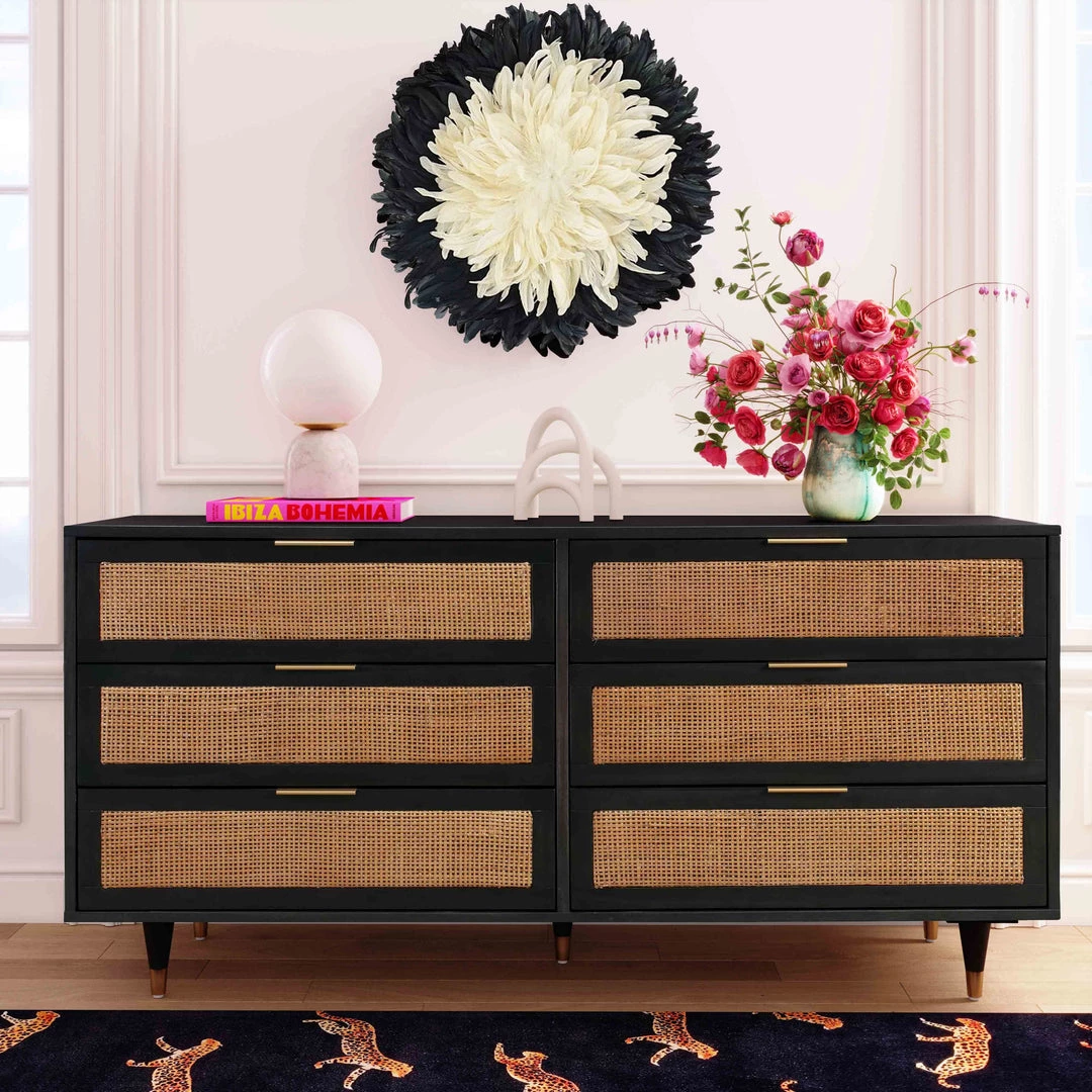TOV Bedroom Sierra Noir 6 Drawer Dresser