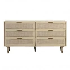 TOV Sierra Buttermilk 6 Drawer Dresser Bedroom