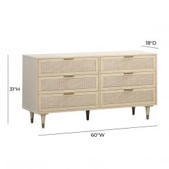 TOV Sierra Buttermilk 6 Drawer Dresser Bedroom