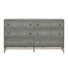 TOV Bedroom Pesce Shagreen 6 Drawer Dresser