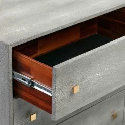 TOV Bedroom Pesce Shagreen 6 Drawer Dresser
