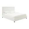TOV Reed White Velvet Bed Bedroom