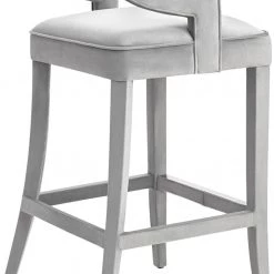 TOV Tiffany Velvet Bar Stool Dining Room