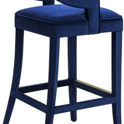 TOV Dining Room Tiffany Velvet Counter Stool
