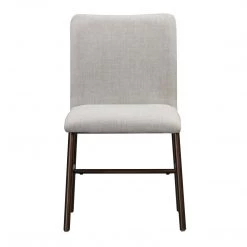 TOV Dining Room Bushwick Taupe Upholstered Dining Chair (Set Of 2)