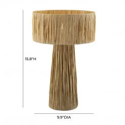 TOV Shelby Rafia Table Lamp