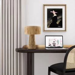 TOV Shelby Rafia Table Lamp
