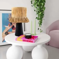TOV Home Decor Amira Rafia Natural Table Lamp