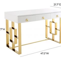 TOV Audrey Lacquer Desk