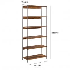 TOV Bushwick Wooden Bookcase