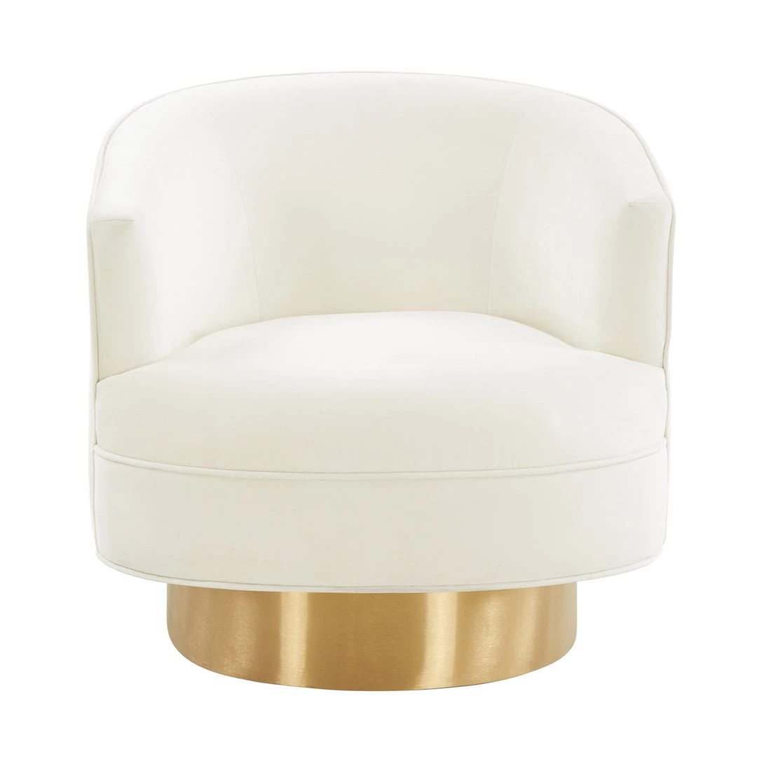 TOV Living Room Stella Velvet Swivel Chair
