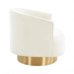 TOV Living Room Stella Velvet Swivel Chair