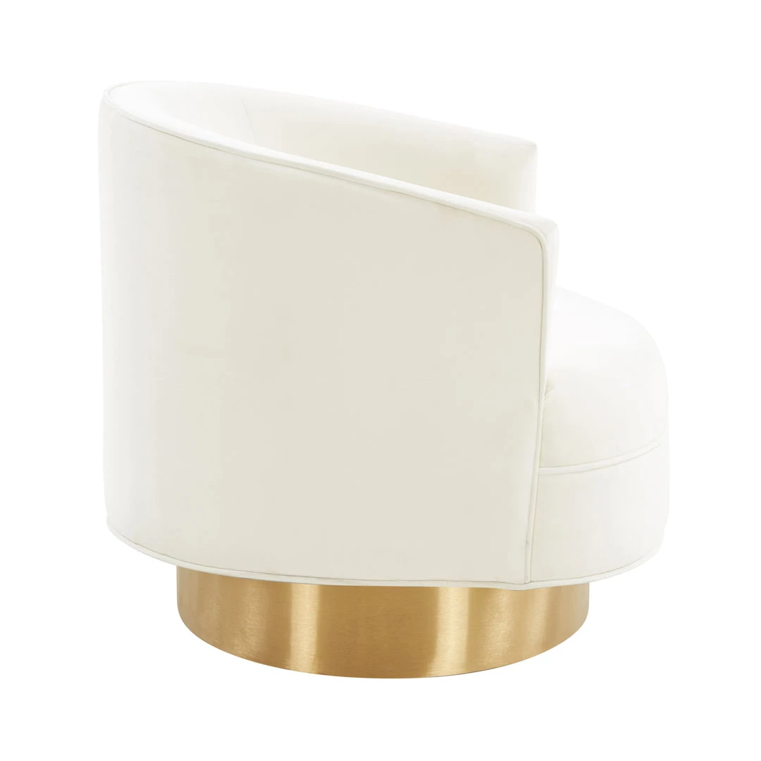 TOV Living Room Stella Velvet Swivel Chair