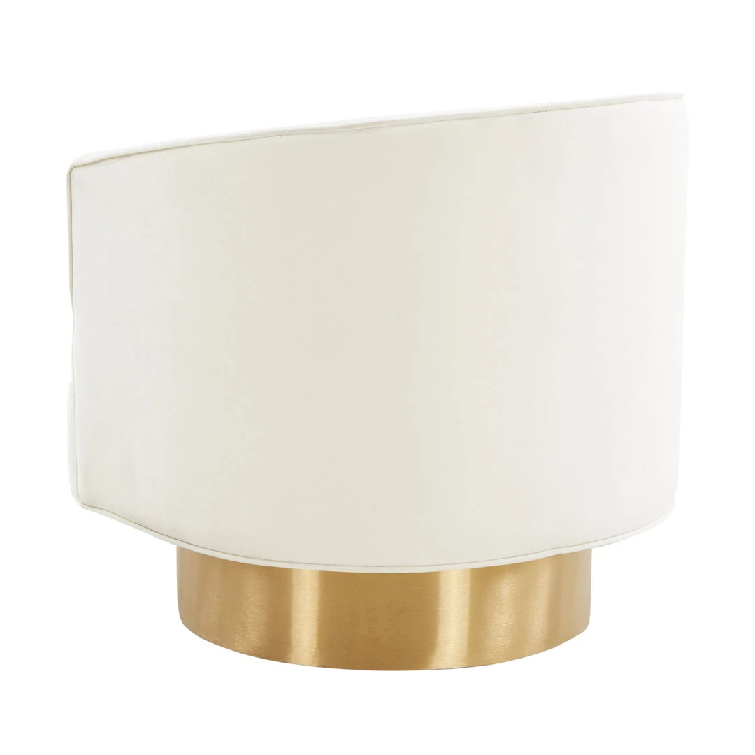 TOV Living Room Stella Velvet Swivel Chair