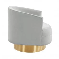 TOV Living Room Stella Velvet Swivel Chair