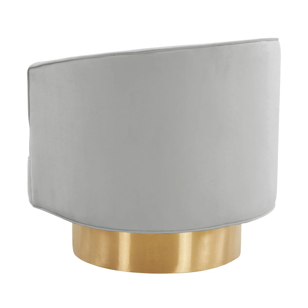 TOV Living Room Stella Velvet Swivel Chair