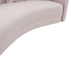 TOV Carla Blush Velvet Sofa Living Room