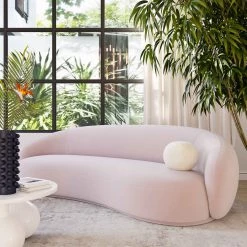 TOV Kendall Velvet Sofa Living Room