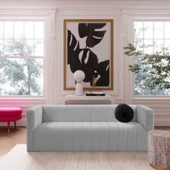 TOV Living Room Norah Velvet Sofa