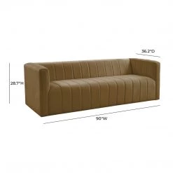 TOV Living Room Norah Velvet Sofa