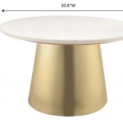 TOV Bleeker Marble Cocktail Table