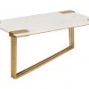TOV Daneb White Marble Cocktail Table Living Room