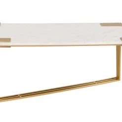 TOV Daneb White Marble Cocktail Table Living Room