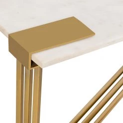 TOV Daneb White Marble Cocktail Table Living Room