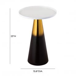 TOV Living Room Ombre Enamel Side Table