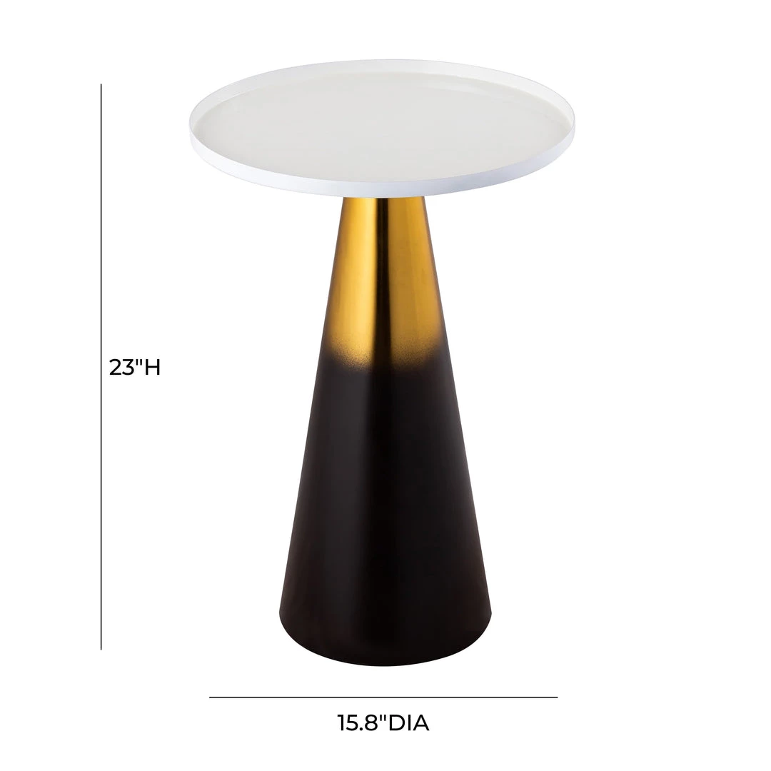 TOV Living Room Ombre Enamel Side Table