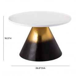 TOV Ombre Enamel Cocktail Table