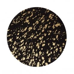 TOV Gold Goathide Side Table Living Room