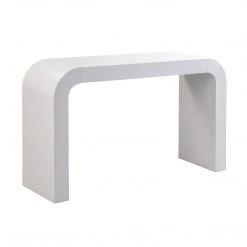 TOV Living Room Hump White Console Table