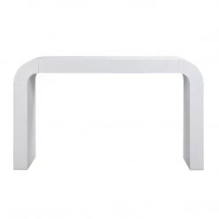 TOV Living Room Hump White Console Table