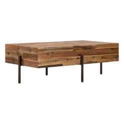 TOV Bushwick Wooden Coffee Table Living Room